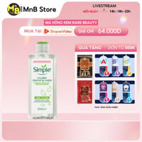 Nước tẩy trang Simple Kind to Skin Micellar Cleansing Water dịu nhẹ làm sạch sâu 200ml - MnB Store
