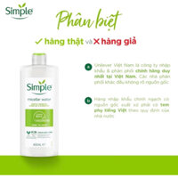 Nước tẩy trang Simple Micellar Cleansing Water