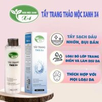 Nước tẩy trang thảo mộc xanh x4 250ml.Nước tẩy trang quốc dân dành cho mọi loại da 100% thiên nhiên