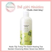 Nước Tẩy Trang The Saem Healing Tea Garden Cleansing Water Green tea 300ml | Vinie.minisize