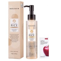 Nước tẩy trang từ dầu gạo Beauskin LUXURY RICE CLEANSING OIL 150ml/ Chai Hàn Và 1 gói tẩy da chết Apple Beauskin 3ml/Gói