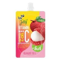 Nước Thạch Vitamin C Vị Vải, Gumi Gumi, Jelly Carrageenan & Konjac with Vitamin C Complex, Lychee (150g) - SAPPE