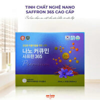 Nước Tinh Chất Nghệ Saffron 365 Nano Curcumin Nhụy Hoa Nghệ Tây Hộp 30 Sticks x 20ml