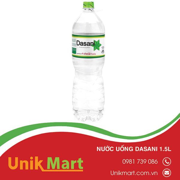 Nước tinh khiết Dasani - 1.5 lít