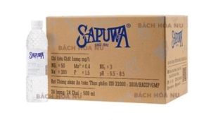 Nước tinh khiết Sapuwa Thùng 24 chai 500ml