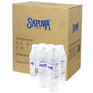 Nước tinh khiết Sapuwa Thùng 24 chai 500ml