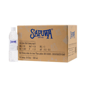 Nước tinh khiết Sapuwa Thùng 24 chai 500ml