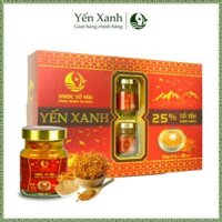 Nước tổ yến sào cao cấp chưng đông trùng hạ thảo 25% tổ yến – YẾN XANH – Hộp quà tặng 6 lọ