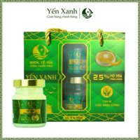 Nước tổ yến sào cao cấp chưng đường phèn – YẾN XANH (25% tổ yến) – Lốc 6 lọ x 70ml