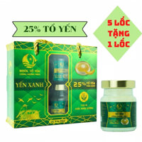 Nước tổ yến sào cao cấp chưng đường phèn 25% yến - Lốc 6 lọ x 70ml