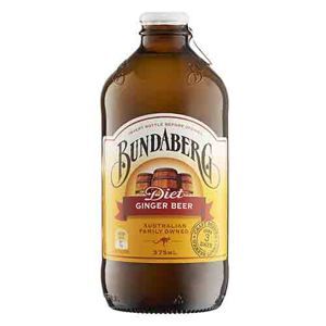 Nước trái cây Bundaberg Diet Ginger 1% Úc -12 chai 375ml