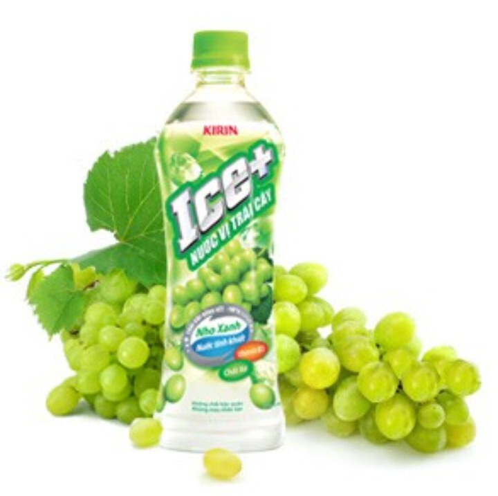 Nước trái cây Ice+ vị nho xanh - 500ml