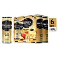 Nước trái cây lên men Strongbow cider lốc 6 lon 330ml