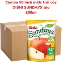 Nước trái cây OISHI SUNDAYS vị táo bịch 180ml