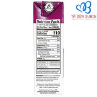 Nước Trái Cây Organic Kirkland Mỹ 200ml Vị Táo Nho