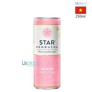 Nước trái cây Star Kombucha vị vải kiwi 250ml