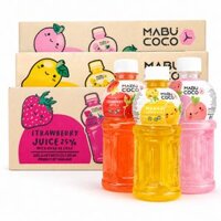 Nước Trái Cây Thạch Dừa Mabu Coco - Thùng 24 chai x 320ML