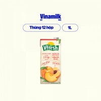 Nước trái cây vị đào Vfresh - Thùng 12 hộp 1L