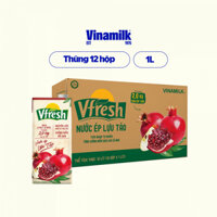 Nước trái cây vị lựu táo Vfresh - Thùng 12 hộp 1L