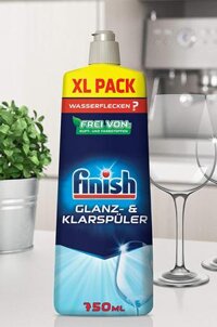 Nước trợ xả Finish chuyên dùng cho máy  dầu bóng dùng cho máy rửa chén bát  hàng Đức - Finish Chai 750ml