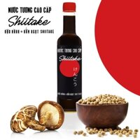 Nước tương cao cấp Shiitake lên men tự nhiên từ đậu nành và nấm ngọt Shiitake, chai nhựa 525ml