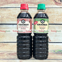 Nước Tương KIKKOMAN: Nước Tương Special Fragrance / Nước Tương Ít Muối 600ML
