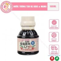 Nước Tương Tảo Bẹ Kids Mama 100Ml Nội Địa Nhật Date T3/2023