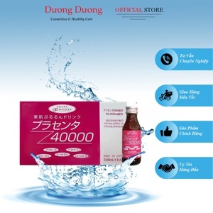 Nước uống bổ sung Placenta 40000 Plan Do See Nhật Bản 100mlx 10 lọ