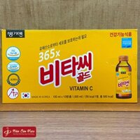 Nước Uống Bổ Sung Vitamin C 365X Gold Hàn Quốc (100ml x 10 lọ x hộp)