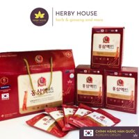 Nước uống bồi bổ cơ thể Hồng sâm Hàn Quốc Holym 80ml hộp 30 gói -  Korean Red Ginseng Drink Gold