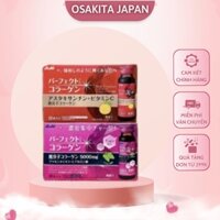 Nước uống collagen Asahi Perfect Asta, Collagen dạng nước Nhật Bản Perfect Asta Red Premier (hộp 10 chai x 50ml)