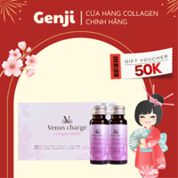 Nước uống Collagen Venus Charge 20,000mg Chống Lão Hóa Mờ Nhăn Sạm Nhật Bản (Hộp 10 chai x 50ml)