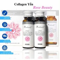 Nước Uống Collagen Yến Trắng Da Rose Beauty - RoseBeauty Yến Tươi Đẹp Da Nest Beverage 1 Hộp 8 Chai.