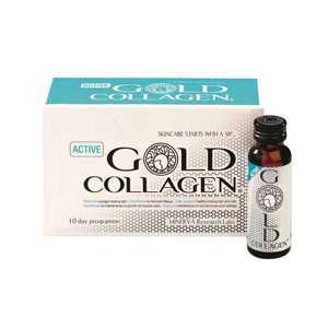 Nước uống dành cho nam và nữ Active Gold Collagen Minerva Research Labs 50ml x 10