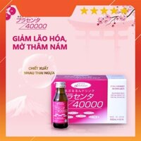 Nước Uống Đẹp Da Collagen Nhau Thai Ngựa Placenta 40000 Hộp 10 Chai 100ml [Nhập Khẩu Chính Hãng Nhật Bản]