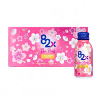 Nước uống đẹp da Collagen Mashiro 82x The Pink (Hộp 10 chai x 100ml)