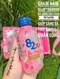 Nước uống đẹp da The Pink Collagen 82X Nhật Bản hộp 10 Chai cao cấp