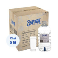 Nước uống đóng chai SAPUWA can có vòi 5L