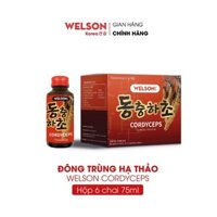 Nước uống Đông trùng Hạ thảo Welson Cordyceps hộp 10 chai 75ml