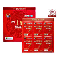Nước uống hồng sâm 6 Years Old Red Ginseng Drink Royal Samjin Health 2100ml Hàn Quốc hộp lớn 30 gói 70ml