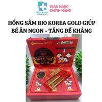Nước uống Hồng Sâm Hàn Quốc  cho trẻ em Bio Korea Gold giúp bé ăn ngon -tăng đề kháng - bồi bổ cơ thể sau khi ốm 30 gói