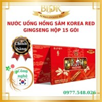 Nước uống hồng sâm Hàn Quốc Korea Red GinSeng Power 70 ml 15 Gói, Chiết xuất hồng sâm 6 năm tuổi, Nước hồng sâm cao cấp