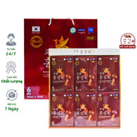 Nước Uống Hồng Sâm Korean 6 Years Red Ginseng Extract Gold VIIP 2100ml Hộp 30 gói x 70ml Hàn Quốc Hỗ Trợ Sức Khỏe