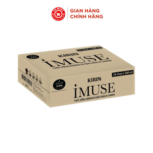 Nước uống Kirin Imuse vị sữa chua và chanh - Thùng 24 chai 280ml