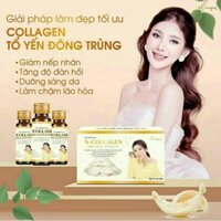 nước uống làm đẹp da collagen tổ yến chai 30 ml (hộp 15 chai) ngân Collagen giúp làn da săn chắc khỏe sáng mịn