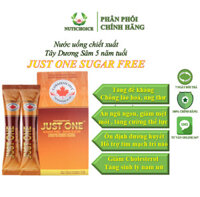Nước uống Nhân sâm Canada cô đặc cao cấp không đường Just One Sugar Free Ginseng (Tây dương sâm,sâm Bắc Mỹ,sâm Hoa Kỳ)