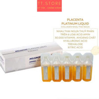 Nước Uống Nhau Thai Ngựa Melsmon Platinum Liquid Placenta Nhật Bản Hộp 30 Ống
