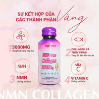 NƯỚC UỐNG NMN COLLAGEN 3000MG HÀN QUỐC. HỘP 10 CHAI X 75ML