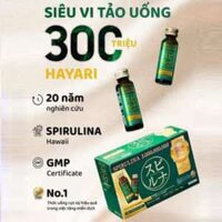 Nước uống spirulina 300 triệu – tảo xoắn xanh Nhật Bản chai 50ml – hộp 10 lọ