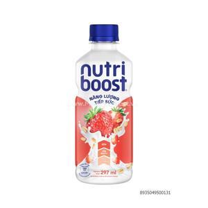 Nước uống sữa trái cây bổ dưỡng hương dâu Nutri Boost chai 297ml